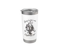 Funny Shark Sorry was Cashing Out Casino Ganador Humor Vaso térmico de acero inoxidable de doble pared
