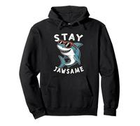 Funny Shark Stay Jawsome Wildlife Sharks For Men Women Sudadera con Capucha
