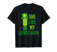 Funny She Likes My Leprechaun, He Likes My Shamrock Couples Camiseta