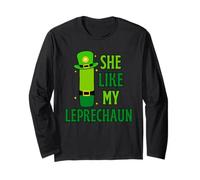 Funny She Likes My Leprechaun, He Likes My Shamrock Couples Manga Larga