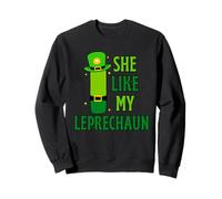 Funny She Likes My Leprechaun, He Likes My Shamrock Couples Sudadera