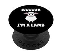 Funny Sheep Quote baaah I'm a Lamb PopSockets PopGrip Adhesivo