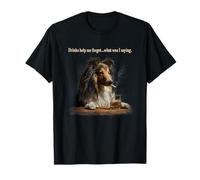Funny Shetland Sheepdog Dad Dog Día del Padre Hombres Mujeres Camiseta