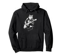 Funny Shiba Inu Guitar Sudadera con Capucha