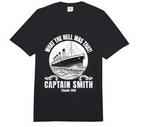 Funny Ship Qué diablos fue Ese Capitán Smith Titanic 1912 Comfort Colors Adult Heavyweight T-Shirt