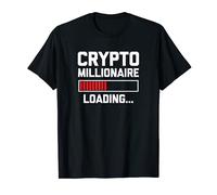 Funny Shirt With Saying & Funny T-Shirts Crypto Millionaire (Loading...) Camiseta T-Shirt Hombre Black S