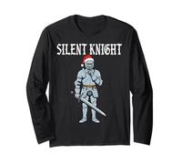 Funny Silent Knight Christmas Medieval Xmas Costume Men Boy Manga Larga