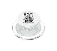 Funny Silly Seagull Fighter Pilot Bird Roba Tus Papas Fritas PopSockets PopGrip para MagSafe
