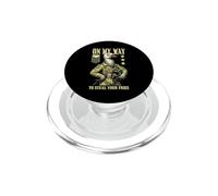 Funny Silly Seagull Fighter Pilot Bird Roba Tus Papas Fritas PopSockets PopGrip para MagSafe