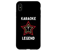 Funny Singing Karaoke Legend Hombres Mujeres Niños Carcasa para iPhone XS Max