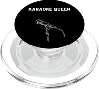 Funny Singing Karaoke Queen Hombres Mujeres Niños PopSockets PopGrip para MagSafe