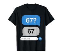 Funny Six Seven 6 7 Meme 67 Pregunta entregada Tendencia Viral Camiseta