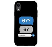 Funny Six Seven 6 7 Meme 67 Pregunta entregada Tendencia Viral Carcasa para iPhone XR