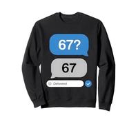 Funny Six Seven 6 7 Meme 67 Pregunta entregada Tendencia Viral Sudadera