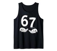 Funny Six Seven 6 7 Meme Gen Alpha Slang 6 7 Hands Camiseta sin Mangas