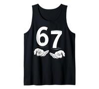 Funny Six Seven 6 7 Meme Gen Alpha Slang 6 7 Hands Camiseta sin Mangas