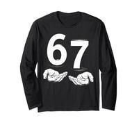 Funny Six Seven 6 7 Meme Gen Alpha Slang 6 7 Hands Manga Larga