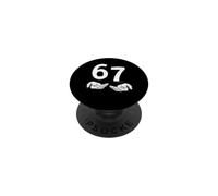 Funny Six Seven 6 7 Meme Gen Alpha Slang 6 7 Hands PopSockets PopGrip Adhesivo