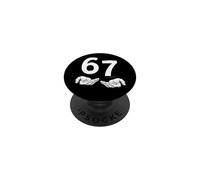 Funny Six Seven 6 7 Meme Gen Alpha Slang 6 7 Hands PopSockets PopGrip Adhesivo