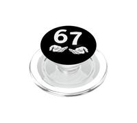 Funny Six Seven 6 7 Meme Gen Alpha Slang 6 7 Hands PopSockets PopGrip para MagSafe