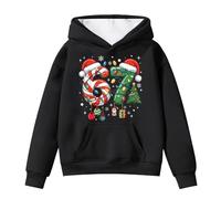 Funny Six Seven 6 7 Meme Gen Alpha Slang Kids 67 Ice Cream Drip Meme Sudadera de manga larga para niños y niñas, A01-negro, 9-10 Years