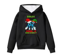 Funny Six Seven 6 7 Meme Gen Alpha Slang Kids 67 Ice Cream Drip Meme Sudadera de manga larga para niños y niñas, 04-negro, 9-10 Years