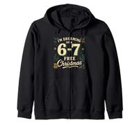 Funny Six Seven 6 7 Meme Soñando con Una Navidad Gratis 6-7 Sudadera con Capucha