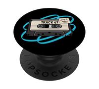 Funny Six Seven 6 7 Meme Track 67 Mixtape Retro Casete 67 PopSockets PopGrip Adhesivo