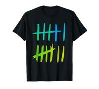 Funny Six Seven 67 Meme Tally Marks 6 7 Numbers Camiseta