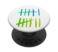 Funny Six Seven 67 Meme Tally Marks 6 7 Números PopSockets PopGrip Adhesivo