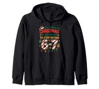 Funny Six Seven 67 Meme Todo lo Que Quiero para Maestros de Navidad Sudadera con Capucha