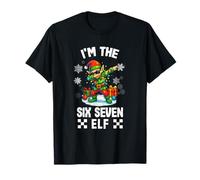 Funny Six Seven Dabbing Elf Christmas Men Women Boys Girls Camiseta