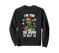 Funny Six Seven Dabbing Girl Elf Christmas Women Girls Sudadera
