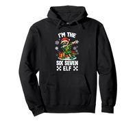 Funny Six Seven Dabbing Girl Elf Christmas Women Girls Sudadera con Capucha