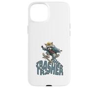 Funny Skater Raccoon Trasher Skateboard Men Women Kids Carcasa para iPhone 15 Plus