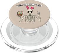 Funny Skeleton Easter Egg Hunt Humor Egg Day PopSockets PopGrip para MagSafe