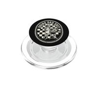 Funny Skeleton Grilling Dad Día del Padre BBQ Humor tee 4 PopSockets PopGrip para MagSafe