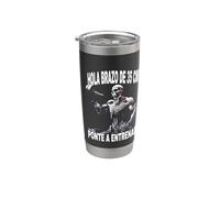 Funny Skull Mexican Skeleton Vaso térmico de acero inoxidable de doble pared