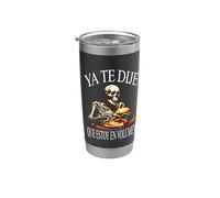 Funny Skull Mexican Skeleton Vaso térmico de acero inoxidable de doble pared