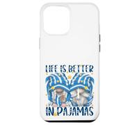Funny Sleep Quote Life Is Better In Pajamas GNOME Mom & Dad Carcasa para iPhone 12 Pro MAX