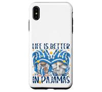 Funny Sleep Quote Life Is Better In Pajamas GNOME Mom & Dad Carcasa para iPhone XS MAX