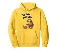 Funny Sloth and Snail Hilarious Slow Down Sloth Meme Sudadera con Capucha