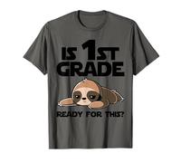 Funny Sloth ¿está Listo para Esto el Primer Grado? Regreso a la Escuela Camiseta