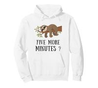 Funny Sloth Five More Minutes Sleep Bed Pajama Nightgown Sudadera con Capucha