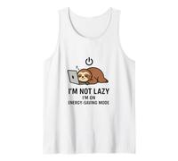 Funny Sloth I'm Not Lazy I'm on Energy-Saving Mode Camiseta sin Mangas