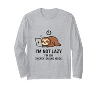 Funny Sloth I'm Not Lazy I'm on Energy-Saving Mode Manga Larga