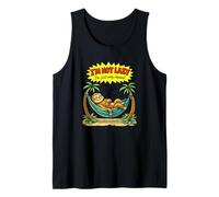 Funny Sloth I'm Not Lazy Just Relaxed Hamaca Dormir Camiseta sin Mangas