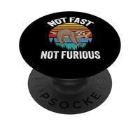 Funny Sloth Not Fast Not Furious - Lindo e hilarante Perezoso PopSockets PopGrip Adhesivo