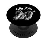 Funny Sloth Slow Jams Lindo Gráfico Amantes de la música clásica PopSockets PopGrip Adhesivo