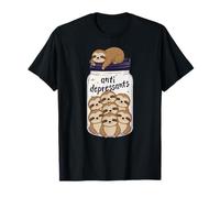 Funny Sloth - Tarro antidepresivo para niños y niñas Camiseta